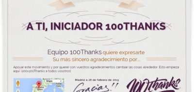 App ‘100thanks’ promueve la gratitud como un movimiento mundial