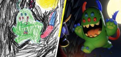 Artistas del mundo están recreando dibujos de niños… ¡y es hermoso!