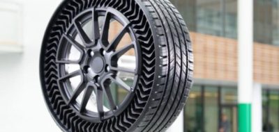 Michelin y GM trabajan en un neumático sin aire