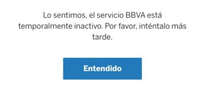 Reportan que siguen las fallas en la app de BBVA