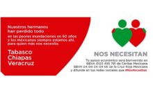 CIRT LANZA CAMPAÑA PARA DAMNIFICADOS DE TABASCO, CHIAPAS Y VERACRUZ; TE DECIMOS CÓMO PUEDES AYUDAR