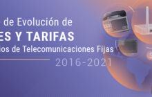 Entre 2016 y 2021 la renta mensual real promedio de internet fijo-single play disminuyó entre 30% y 53%. (Comunicado 64/2021)